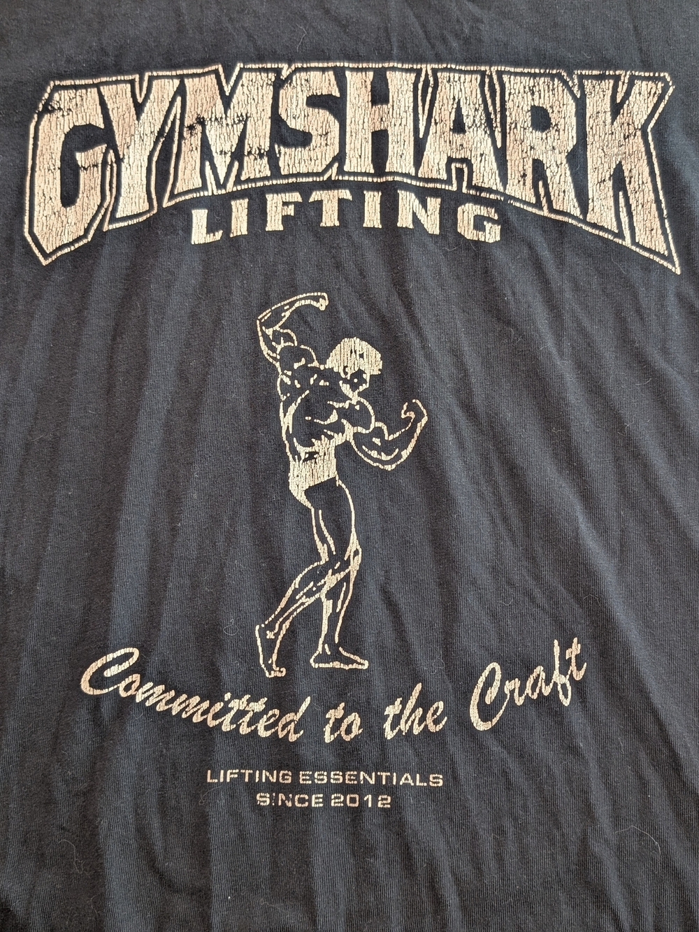 Gymshark Men's Black 'Lifting' Graphic Tee